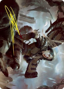 Sawblade Slinger Art Card (Gold-Stamped Signature) (54) (ASVOW)