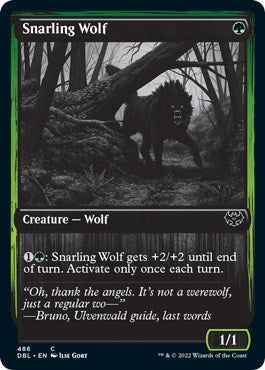 Snarling Wolf (486) (486) (DBL)