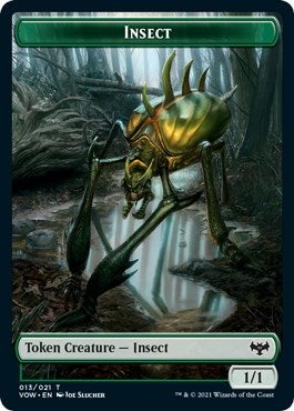 Insect // Wolf (014) Double-Sided Token (13 // 14) (VOW)