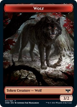 Wolf (011) // Spirit (002) Double-Sided Token (11 // 2) (VOW)