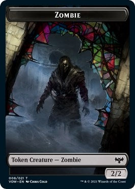 Zombie (008) // Human Soldier Double-Sided Token (8 // 15) (VOW)