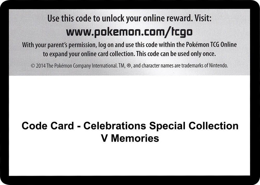 Code Card - Celebrations Special Collection - V Memories (CLB)