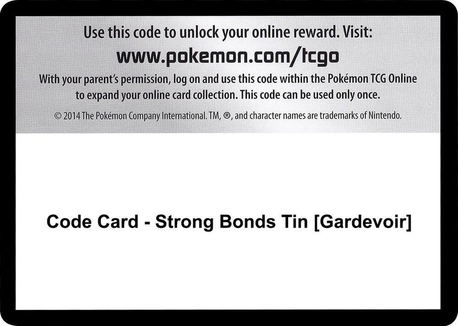 Code Card - Strong Bonds Tin [Gardevoir] (MCAP)