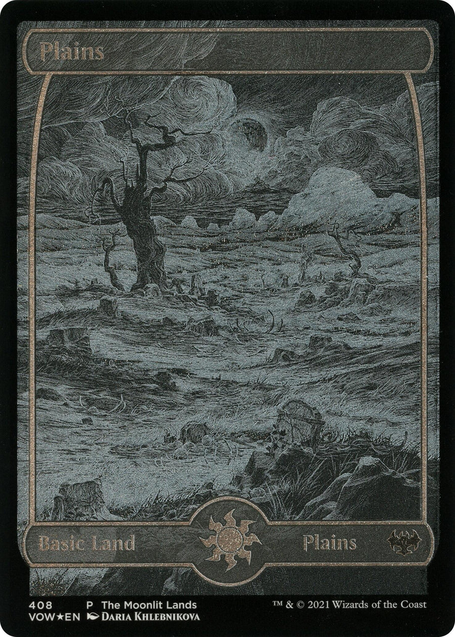 Plains (Moonlit Land) (Foil Etched) (408) (WPN)