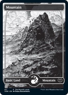 Mountain (Moonlit Land) (Foil Etched) (411) (WPN)