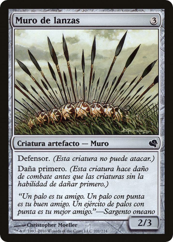 Wall of Spears (Spanish) - "Muro de lanzas" (201) (PS11)
