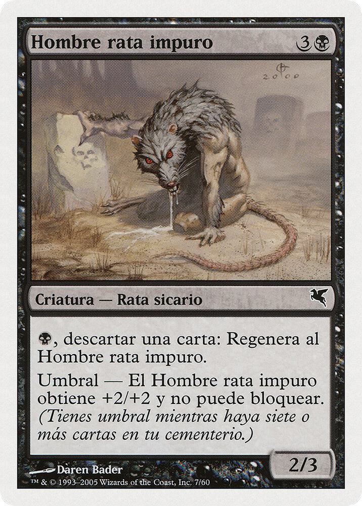 Dirty Wererat (Spanish) - "Hombre rata impuro" (A7) (A7) (PSAL)