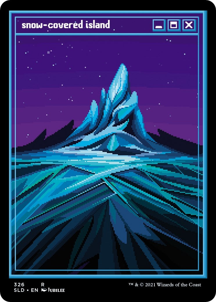 Snow-Covered Island (PixelSnowLands.jpg) (326) (SLD)