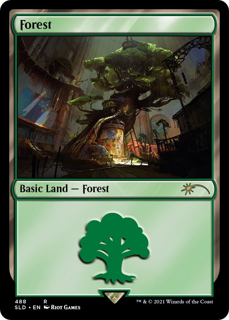 Forest (Secret Lair x Arcane: Lands) (488) (SLD)