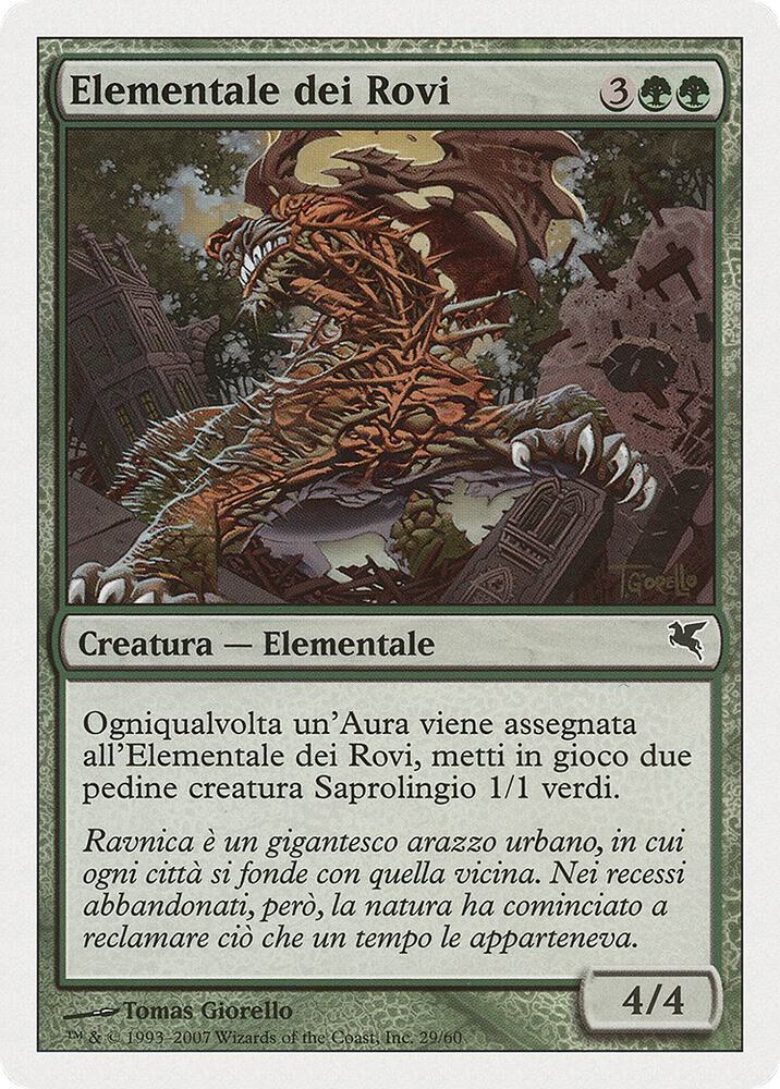 Bramble Elemental (Italian) - "Elementale dei Rovi" (J29) (PSAL)