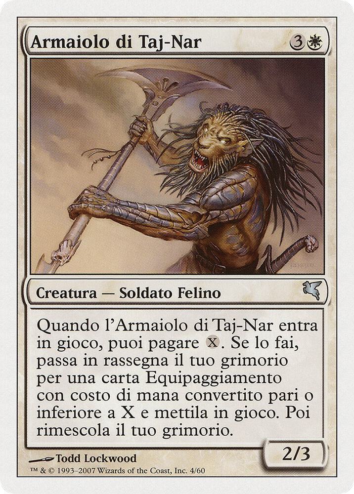Taj-Nar Swordsmith (Italian) - "Armaiolo di Taj-Nar" (L4) (PSAL)