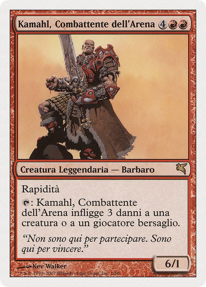 Kamahl, Pit Fighter (Italian) - "Kamahl, Combattente dell'Arena" (I1) (PSAL)