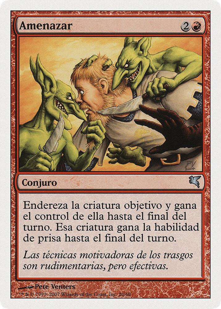 Threaten (Spanish) - "Amenazar" (I26) (I26) (PSAL)