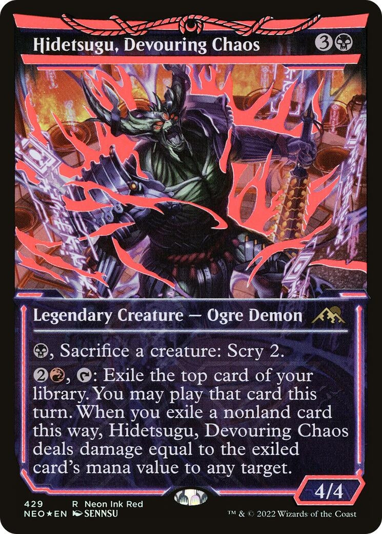 Hidetsugu, Devouring Chaos (Neon Red) (429) (NEO)