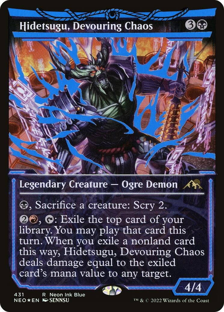 Hidetsugu, Devouring Chaos (Neon Blue) (431) (NEO)