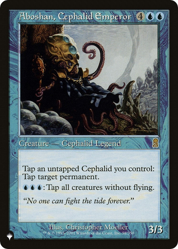 Image for Aboshan, Cephalid Emperor (58/350) (LIST) - Magic: The Gathering