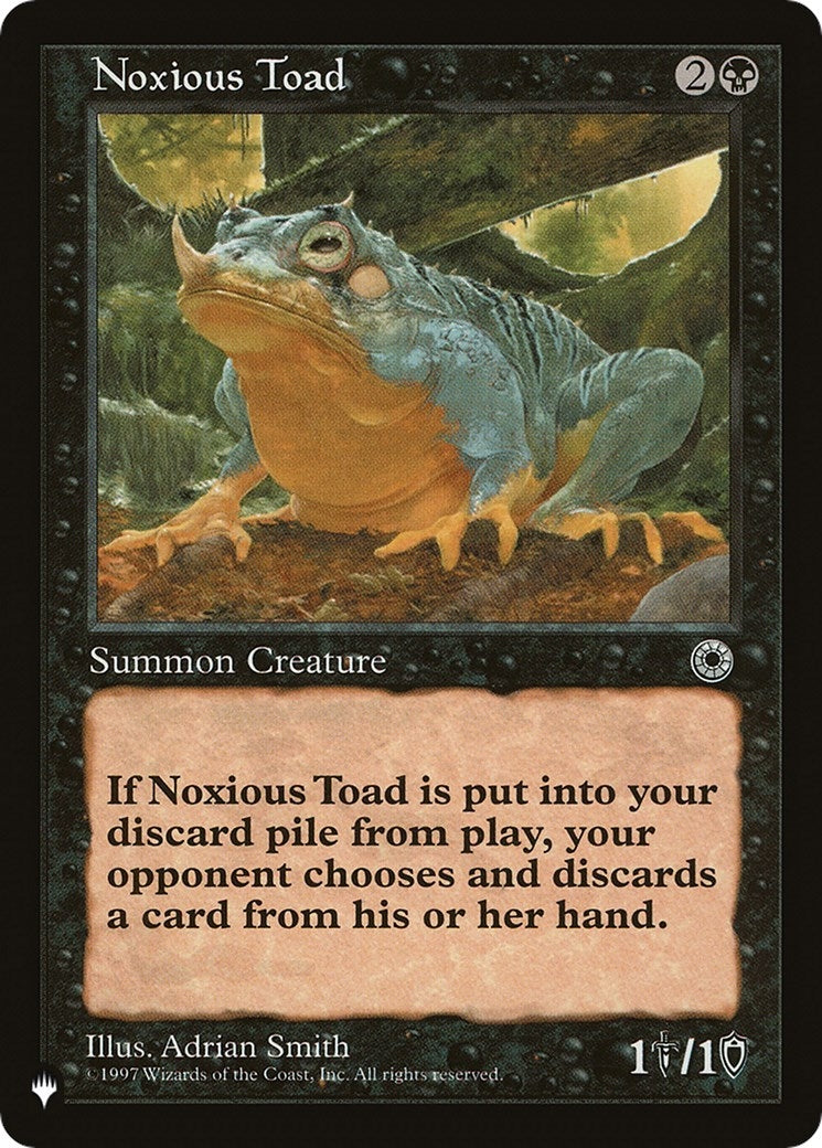 Noxious Toad (LIST)