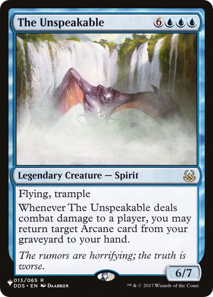 The Unspeakable (013/065) (LIST)