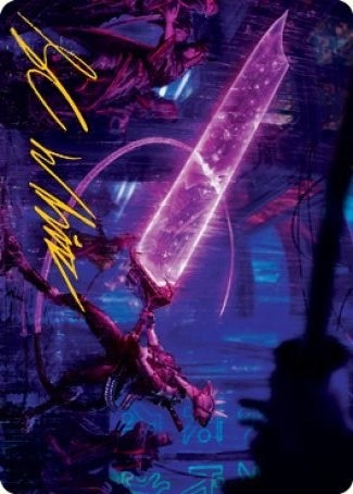 Enormous Energy Blade Art Card (Gold-Stamped Signature) (16) (ASNEO)