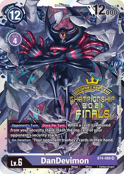 DanDevimon (2021 Championship Finals Event Pack Alt-Art Gold Stamp Set) (BT4-088 SR) (BT-04)