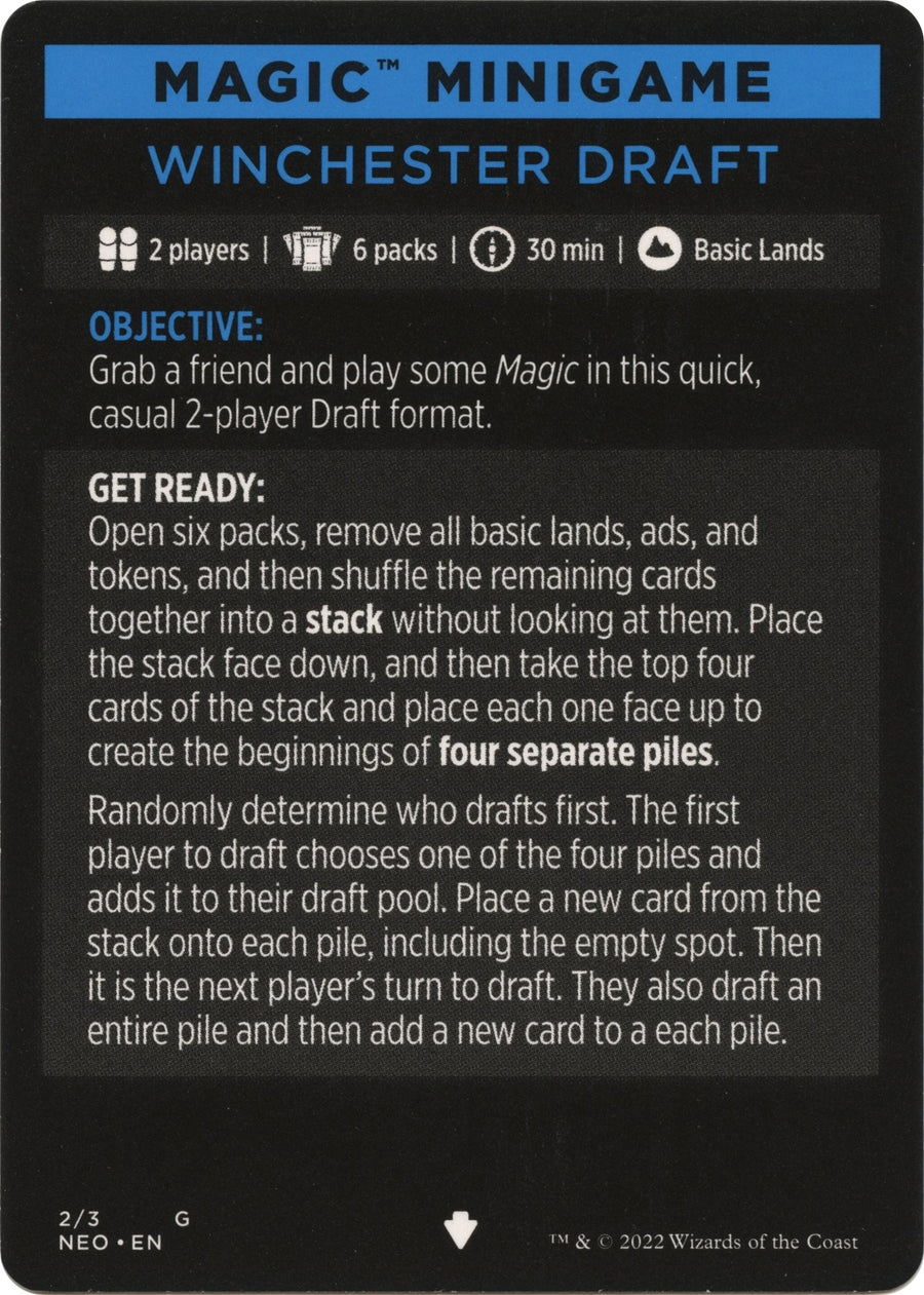 Magic Minigame: Winchester Draft (2) (NEO)