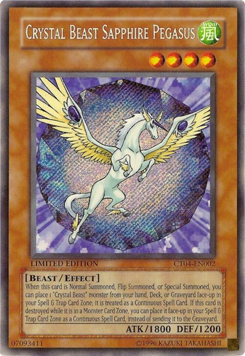 Crystal Beast Sapphire Pegasus (CT04-EN002) (CT04)