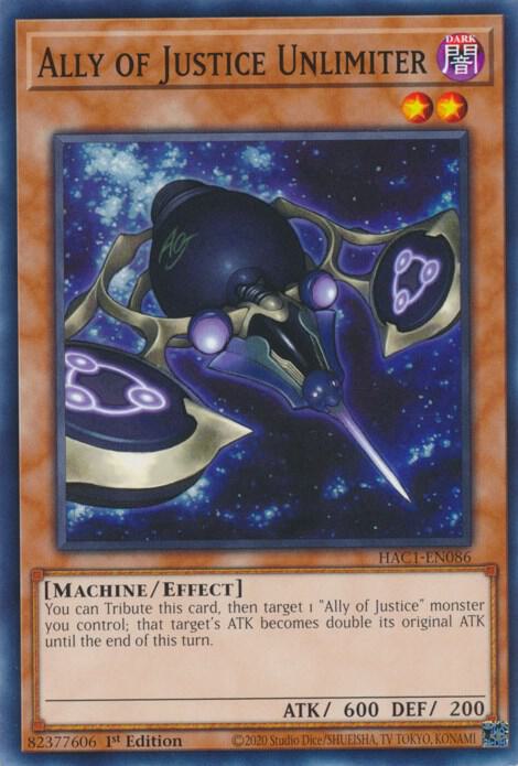 Ally of Justice Unlimiter (HAC1-EN086) (HAC1)
