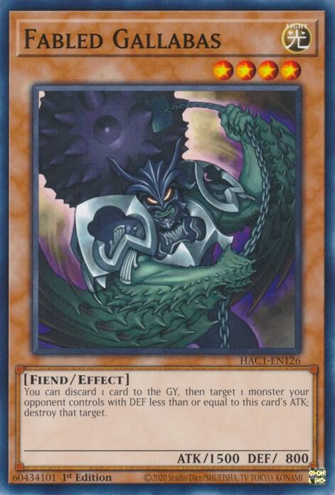 Fabled Gallabas (HAC1-EN126) (HAC1)