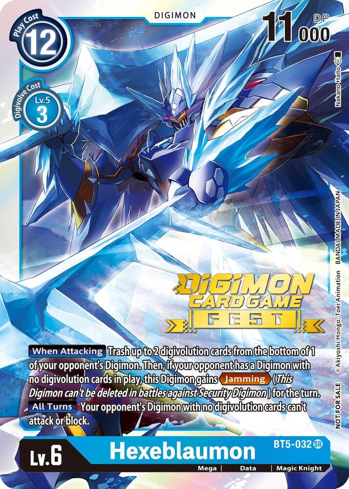 Hexeblaumon (Digimon Card Game Fest 2022) (BT5-032 SR) (BT-05)