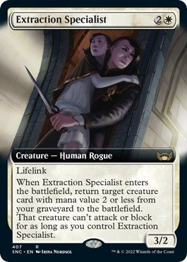 Extraction Specialist (Extended Art) (407) (SNC)