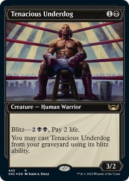 Tenacious Underdog (Showcase) (Foil Etched) (445) (SNC)