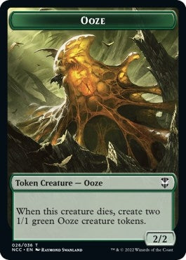 Ooze (026) // Treasure (015) Double-Sided Token (26 // 15) (NCC)