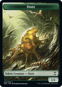 Ooze (025) // Treasure (015) Double-Sided Token (25 // 15) (NCC)