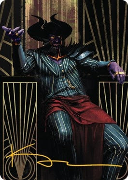 Ob Nixilis, the Adversary Art Card (71/81) (Gold-Stamped Signature) (71) (ASSNC)