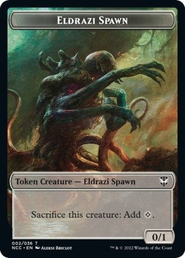 Eldrazi Spawn // Human Double-Sided Token (2 // 7) (NCC)