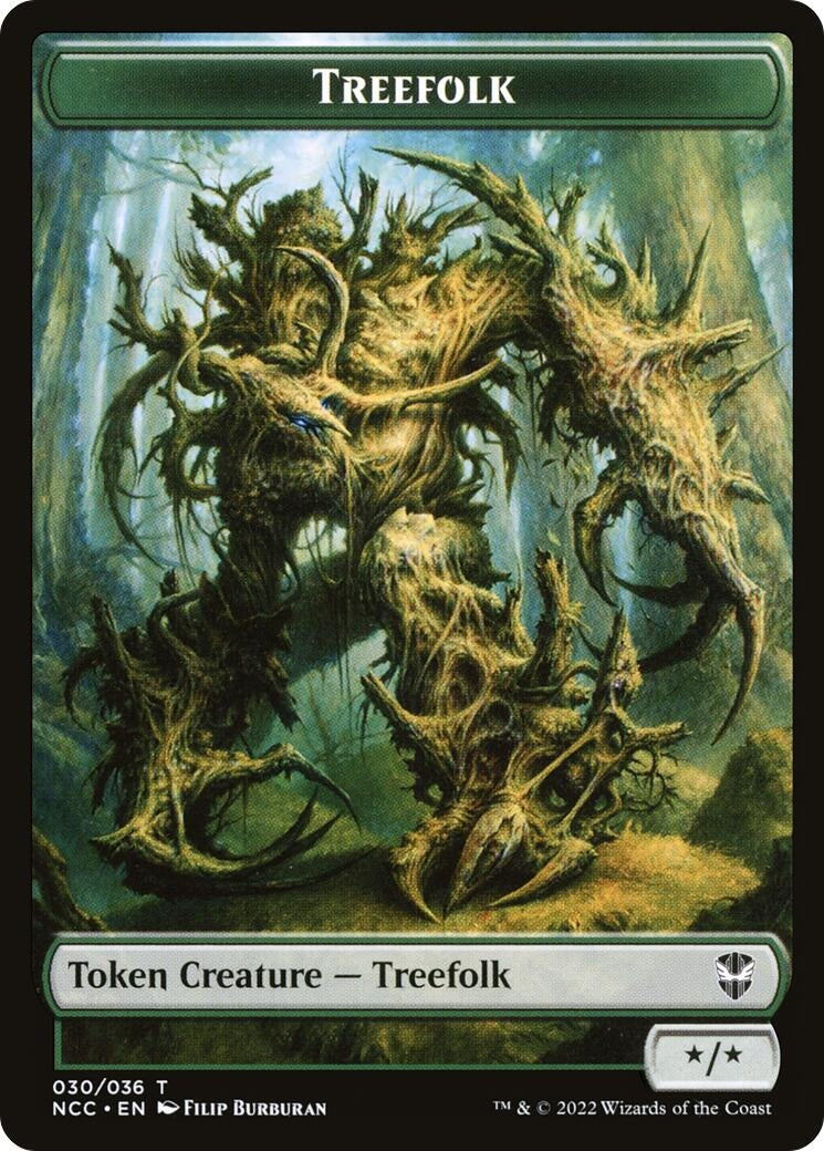 Treefolk // Spider Double-Sided Token (30 // 29) (NCC)