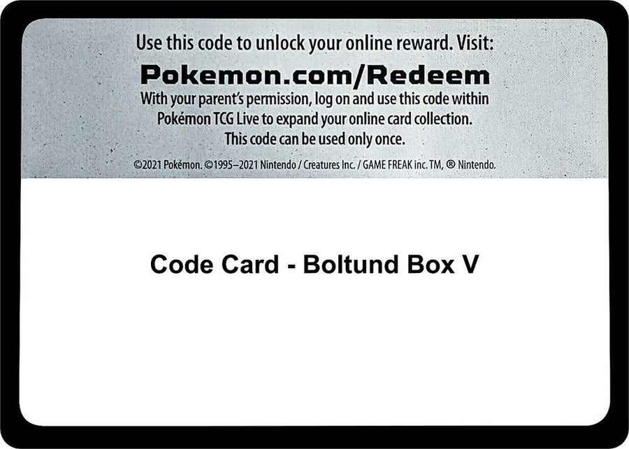 Code Card - Boltund Box V (MCAP)