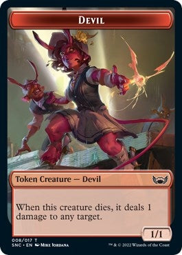 Devil // Wizard Double-Sided Token (8 // 5) (SNC)