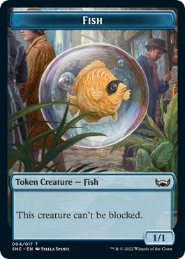 Fish // Angel Double-Sided Token (4 // 2) (SNC)