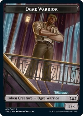 Image for Ogre Warrior // Rhino Warrior Double-Sided Token (6 // 11) (SNC) - Magic: The Gathering