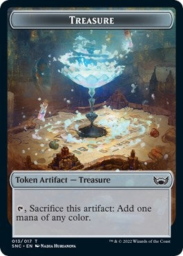 Image for Treasure (013) // Copy Double-Sided Token (13 // 1) (SNC) - Magic: The Gathering