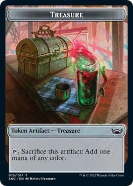 Image for Treasure (015) // Copy Double-Sided Token (15 // 1) (SNC) - Magic: The Gathering