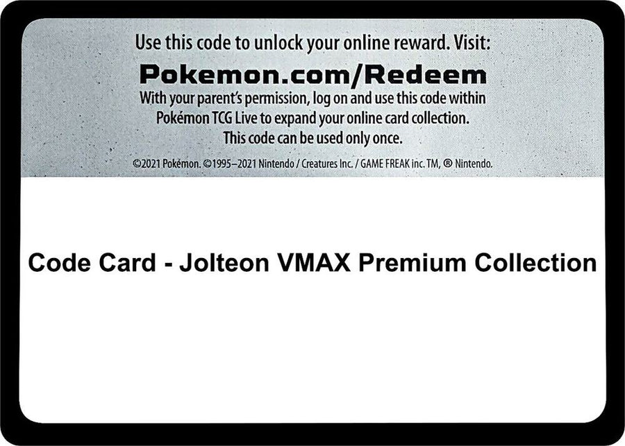 Code Card - Jolteon VMAX Premium Collection (MCAP)