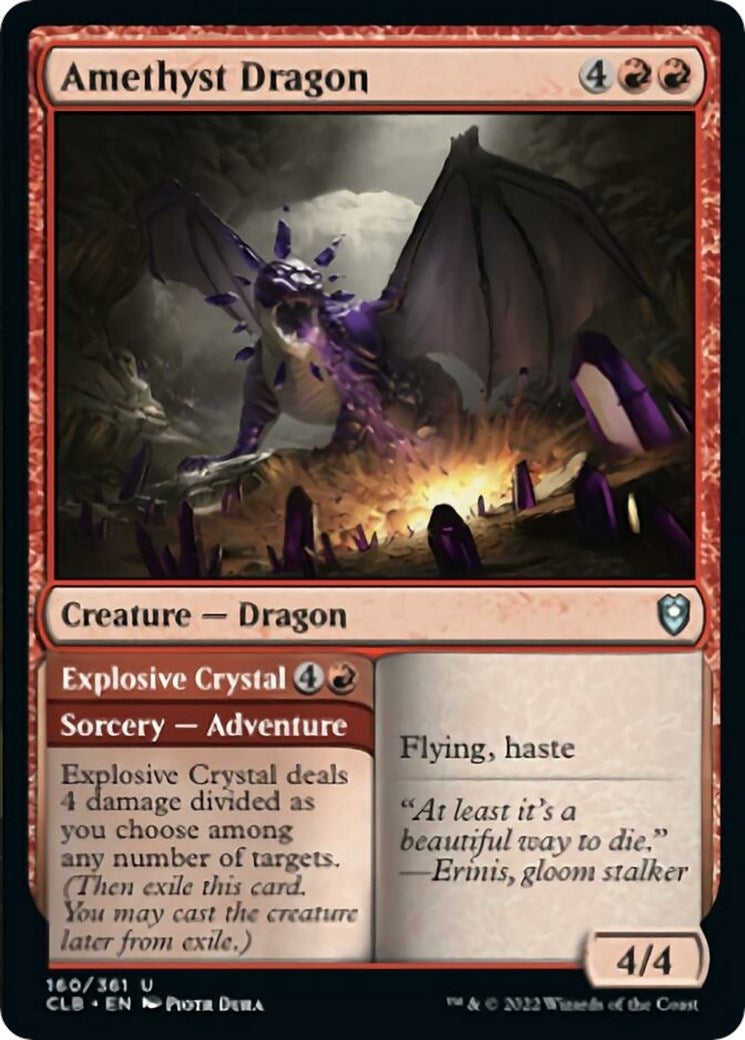 Image for Amethyst Dragon (160) (CLB) - Magic: The Gathering