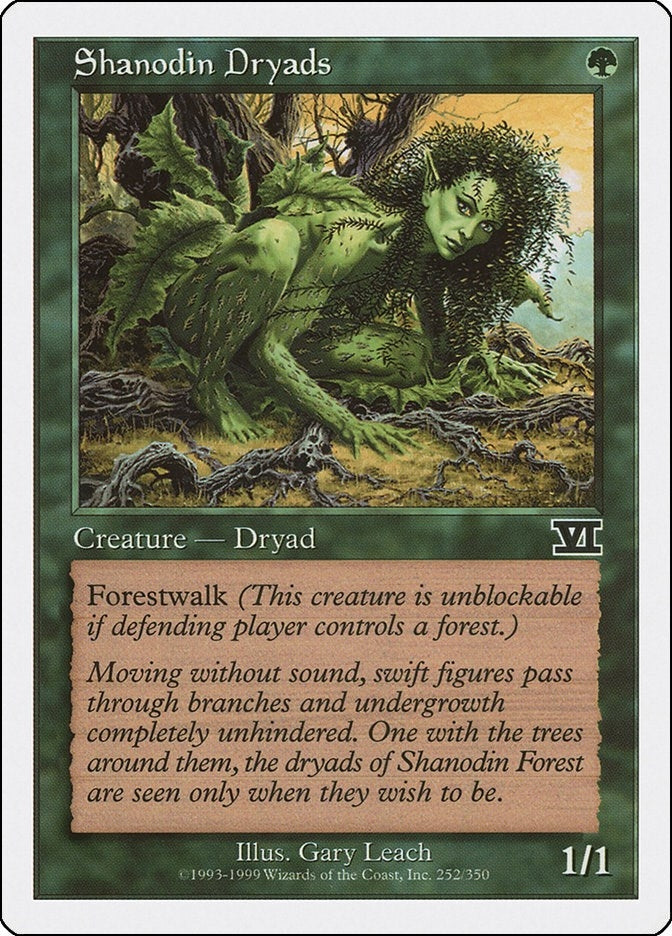 Image for Shanodin Dryads (252) (6ED) - Magic: The Gathering