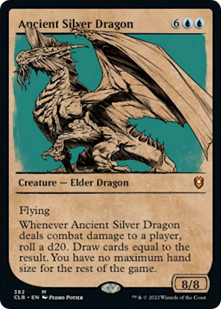 Image for Ancient Silver Dragon (Showcase) (382) (CLB) - Magic: The Gathering