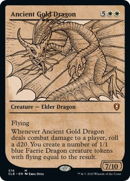 Image for Ancient Gold Dragon (Showcase) (376) (CLB) - Magic: The Gathering