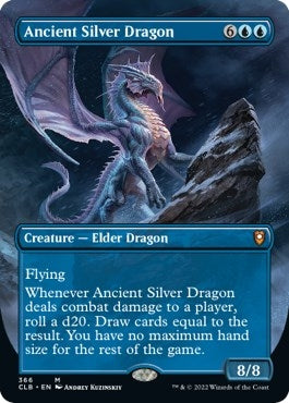 Image for Ancient Silver Dragon (Borderless) (366) (CLB) - Magic: The Gathering