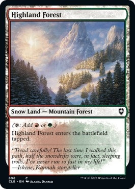 Image for Highland Forest (896) (CLB) - Magic: The Gathering