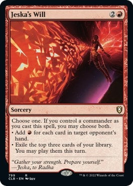 Image for Jeska's Will (799) (CLB) - Magic: The Gathering